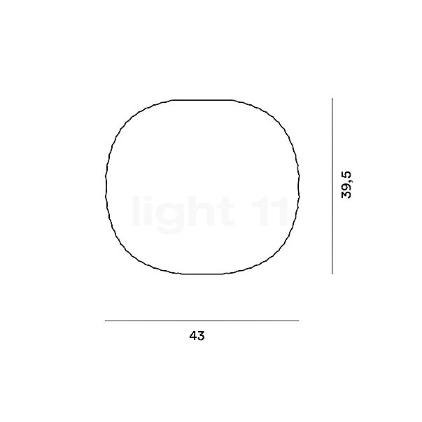 Foscarini Gem Ceiling Light white sketch