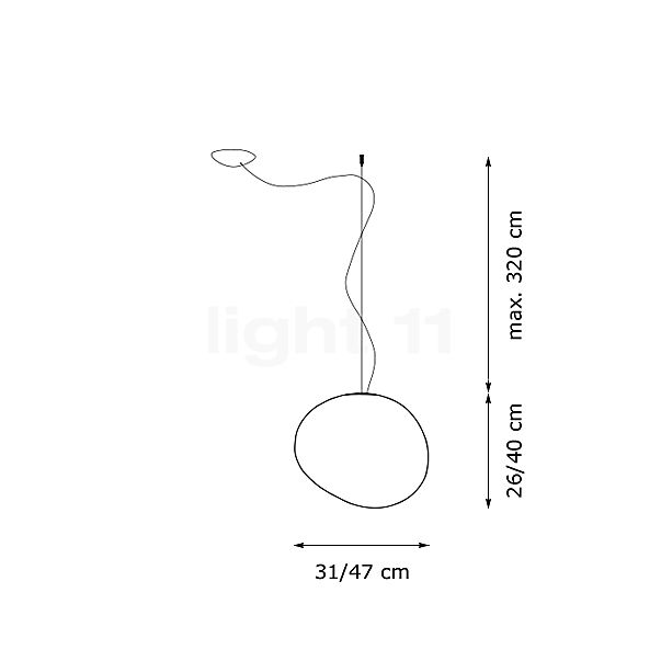 Foscarini Gregg Sospensione decentral grande skitse