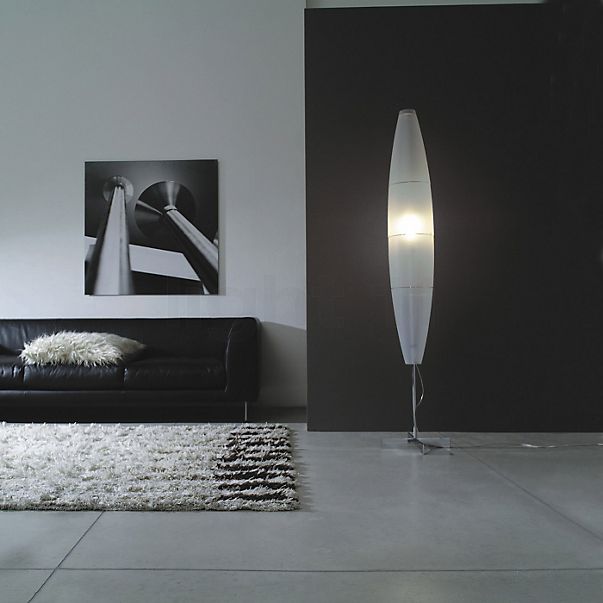  Havana Gulvlampe body aluminium/Skærm hvid