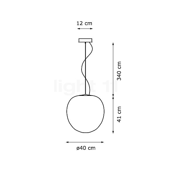 Foscarini Rituals Hanglamp ø40 cm schets