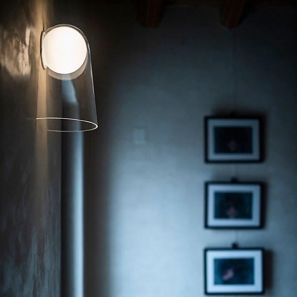 Foscarini Satellight, lámpara de pared transparente