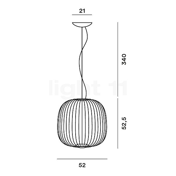 Foscarini Spokes 2 Sospensione LED black - media - MyLight sketch