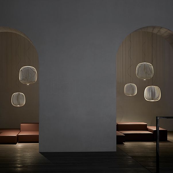 Foscarini Spokes 2 Sospensione LED dorato - media - dimmerabile