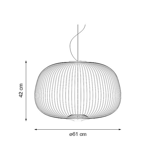 Foscarini Spokes 3 Sospensione LED white - switchable sketch