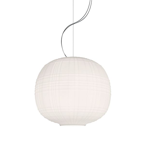 Foscarini Tartan Sospensione LED blanco - regulable