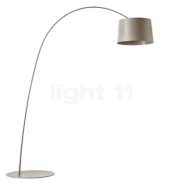 Foscarini Twiggy Gulvlampe med Bue LED greige - tunable white