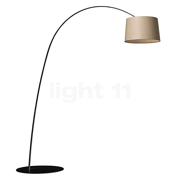 Foscarini Twiggy Wood Bogenleuchte LED schwarz - eiche - tunable white