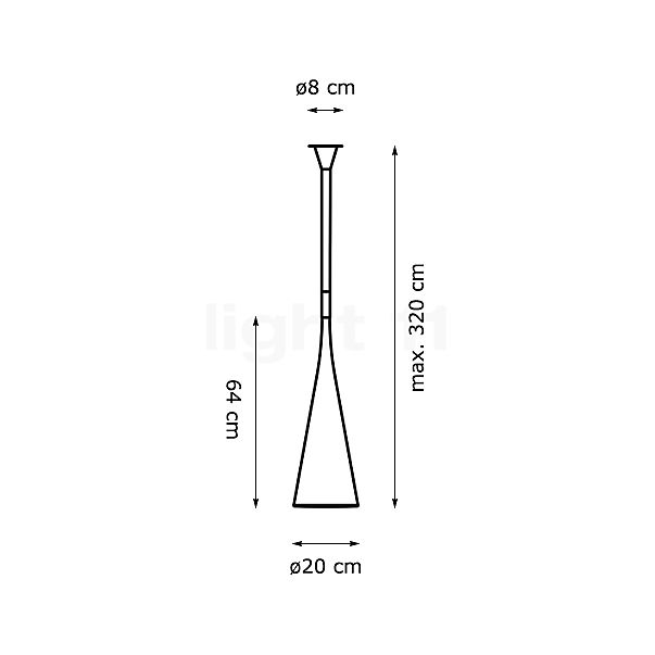 Foscarini Uto Sospensione wit schets