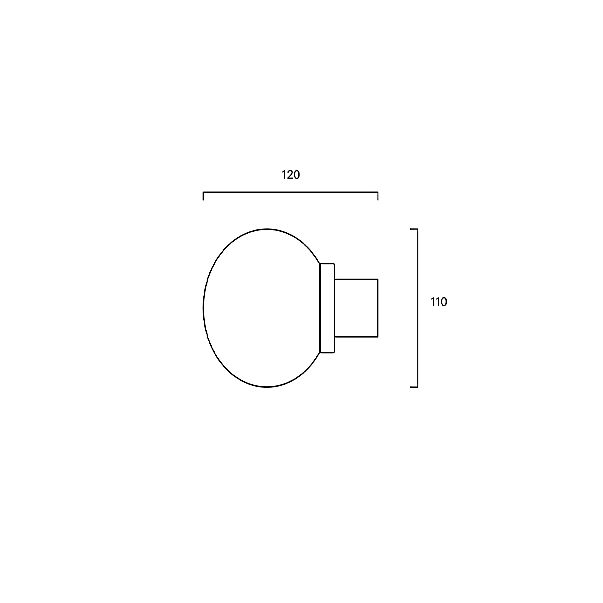 Frama Ovoid, Sconce acero inoxidable/opalino – Lámpara de pared — imagen 2