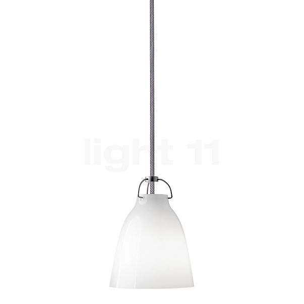 Fritz Hansen Caravaggio Suspension LED opale/câble blanc - 11 cm
