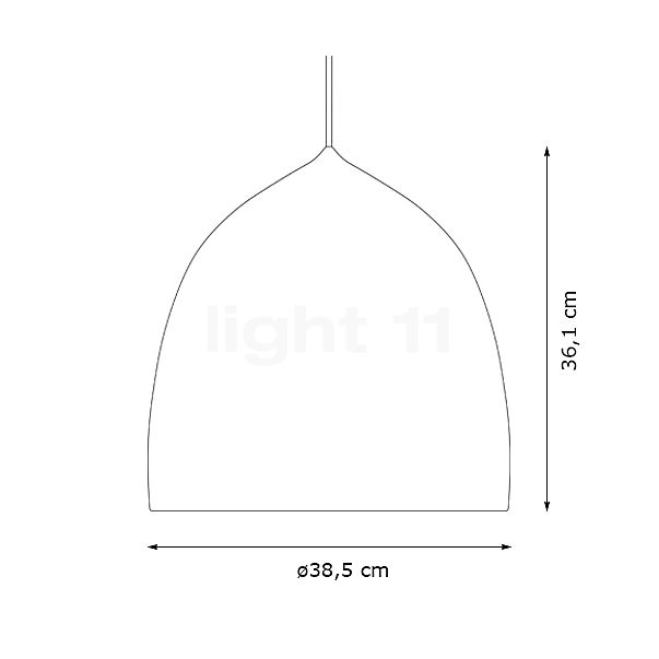 Fritz Hansen Suspence Pendelleuchte kupfer - 38,5 cm Skizze