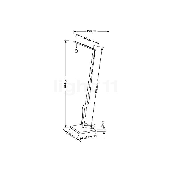 Good & Mojo Andes Floor Lamp black sketch