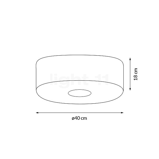Good & Mojo Bromo Ceiling Light round ø40 cm , Warehouse sale, as new, original packaging sketch