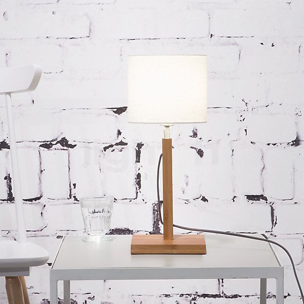 Good & Mojo Fuji Lampe de table naturel/blanc