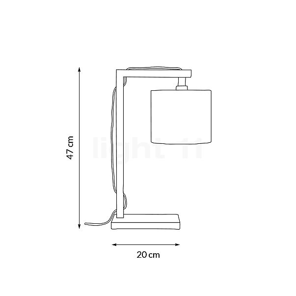 Good & Mojo Himalaya Table Lamp white , Warehouse sale, as new, original packaging sketch