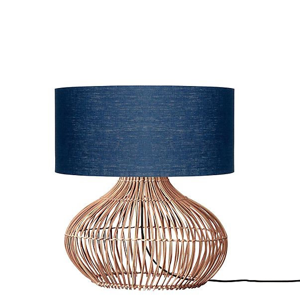 Good & Mojo Kalahari Lampe de table naturel/jean bleu - 47 cm