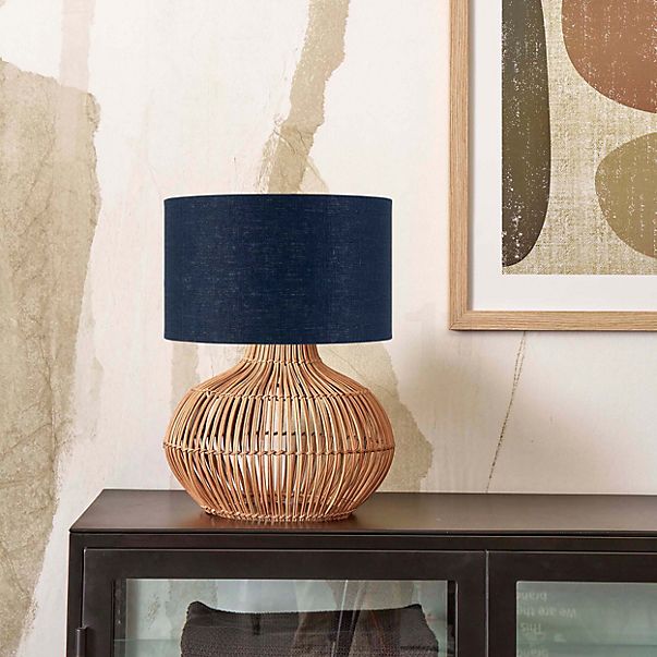 Good & Mojo Kalahari Table Lamp natural/linen dark - 32 cm