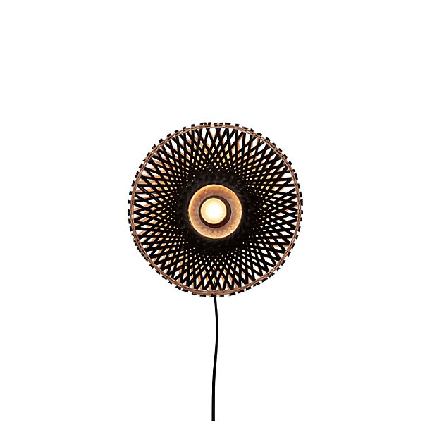 Good & Mojo Kalimantan, lámpara de pared negro - 30 cm