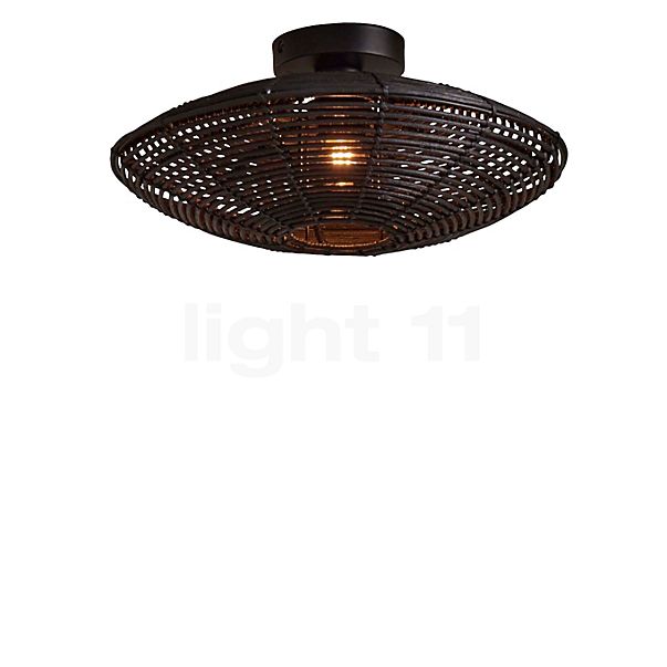 Good & Mojo Tanami Plafondlamp zwart - 40 x 10 cm
