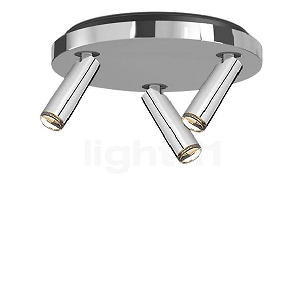 Grau Clear Ceiling Light LED 3 lamps