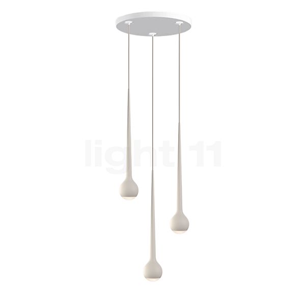 Grau Falling Sun Hanglamp LED Cluster - 3-lichts zand - 200 cm