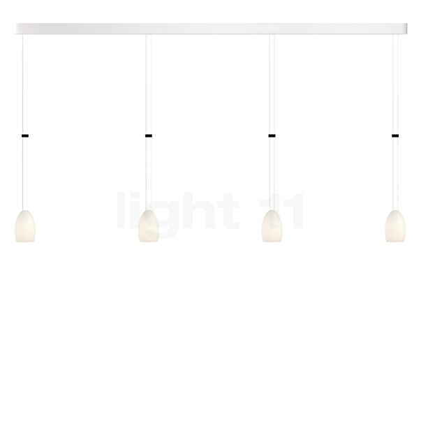 Grau Oh China Suspension LED 4 foyers blanc