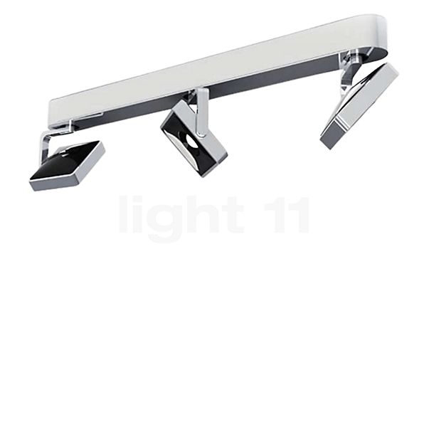 Grau Studio Surface-Mounted Spotlight LED 3 lamps - linear chrome/black - 2,700 K