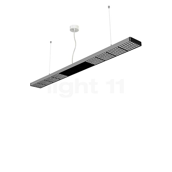 Grau Xt-a, lámpara de suspensión LED indirecto satén/negro - 236 cm