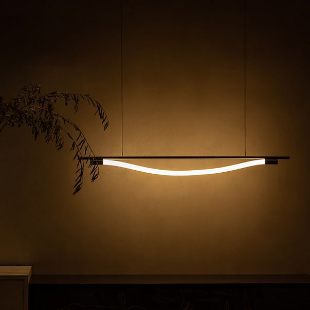 Graypants Levity Bow, lámpara de suspensión LED negro - 160 cm