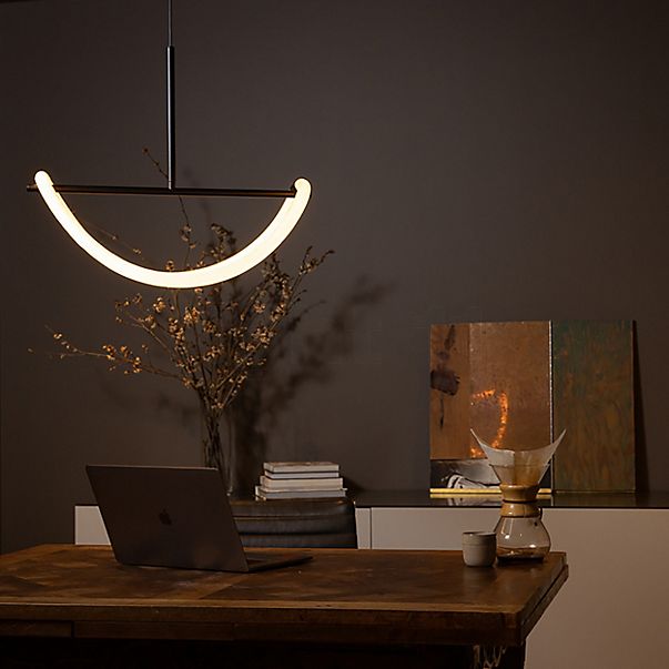 Graypants Levity Halo Lampada a sospensione LED nero - 60 x 36 cm