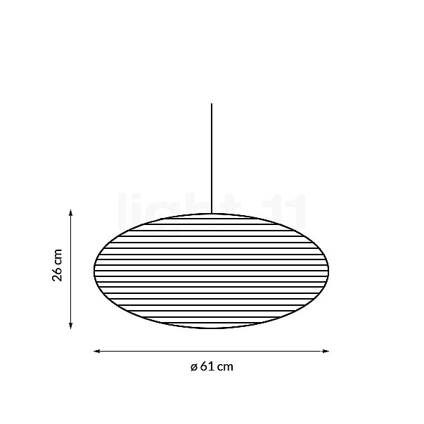 Graypants Scraplights Disc Hanglamp natuur - ø61 cm schets