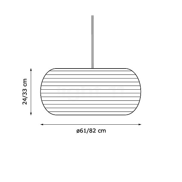 Graypants Scraplights Ohio Pendelleuchte weiß, ø82 cm Skizze