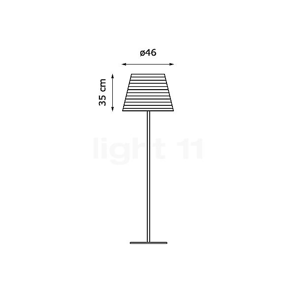 Graypants Scraplights Tilt Floor Lamp natural colour sketch