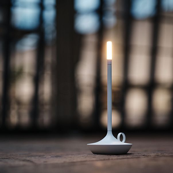 Graypants Wick Lampe rechargeable LED blanc