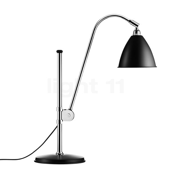 Gubi BL1 Lampada da tavolo cromo/nero