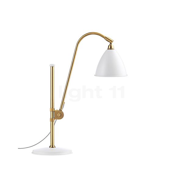 Gubi BL1 Lampe de table laiton/blanc mat