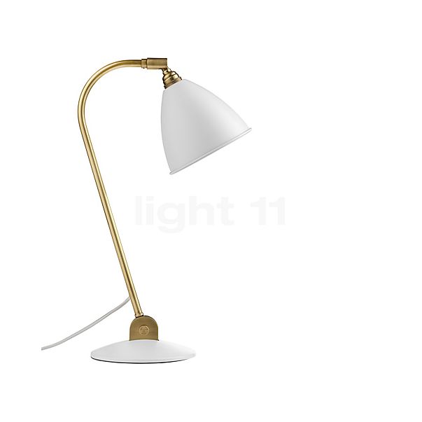 Gubi BL2 Lampe de table laiton/blanc mat