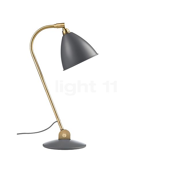 Gubi BL2 Lampe de table laiton/gris