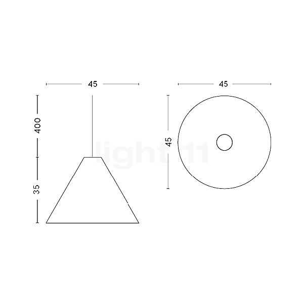 HAY 30 Degrees Pendant Light ø45 cm sketch