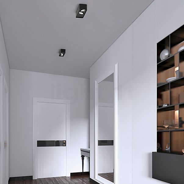 Helestra Cas Plafonnier LED 2 foyers blanc mat