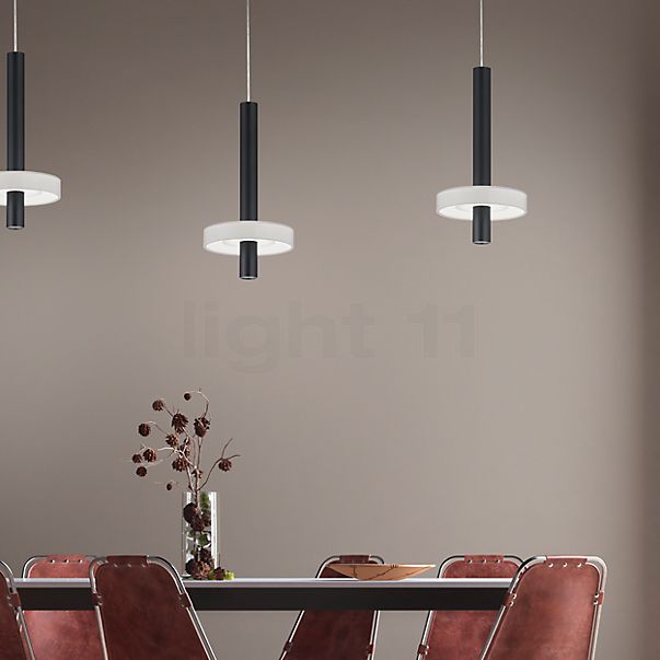 Helestra Kea Hanglamp LED 3-lichts zwart mat