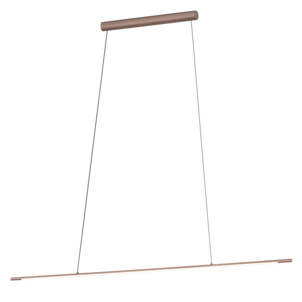 Helestra Leda, lámpara de suspensión LED café - 155 cm