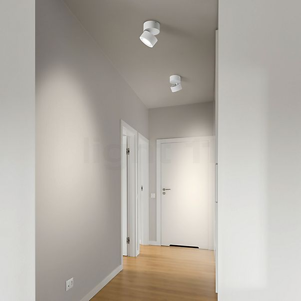 Helestra Naka Lampada da soffitto LED 1 fuoco bianco opaco - ø10 cm
