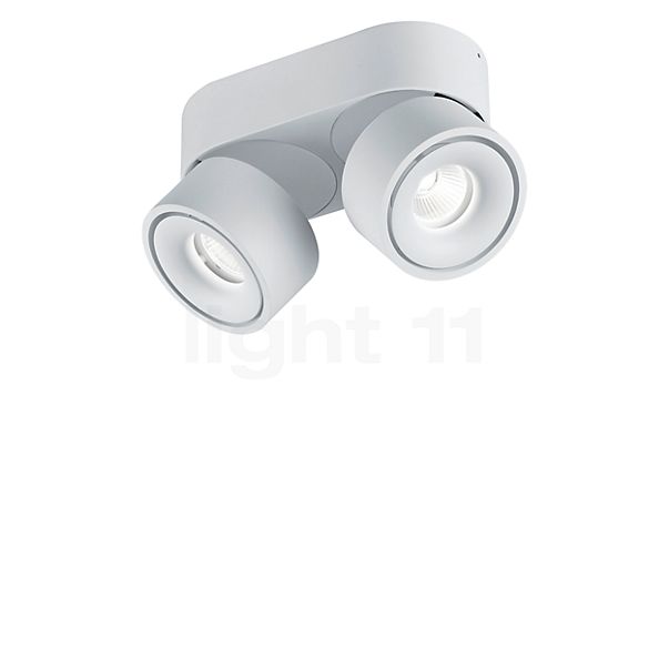 Helestra Naka Plafonnier LED 2 foyers blanc mat