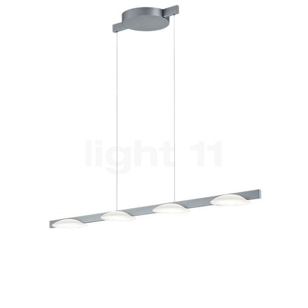 Helestra Pole Hanglamp LED 4-lichts nikkel