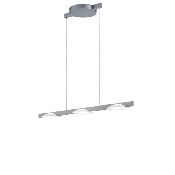 Helestra Pole, lámpara de suspensión LED 3 focos