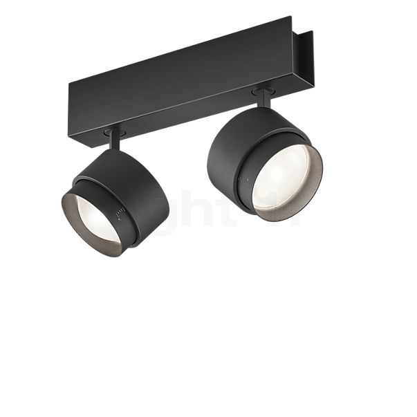 Helestra Pont Ceiling Light LED 2 lamps black matt