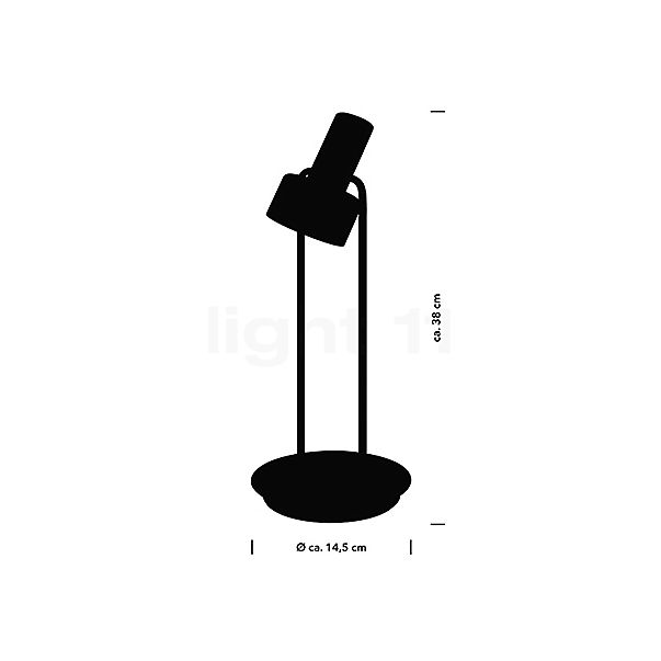 Hell Banji Table Lamp LED 2 lamps black sketch