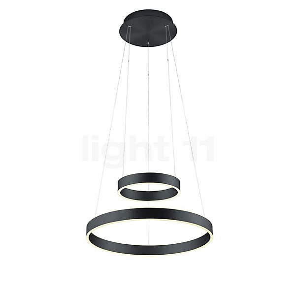 Hell Delta Hanglamp LED rond - 2-lichts zwart