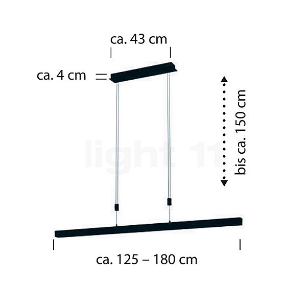 Hell Expanda Hanglamp LED antraciet , Magazijnuitverkoop, nieuwe, originele verpakking schets